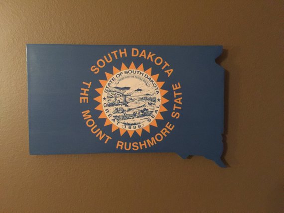 South Dakota state flag wall art picture